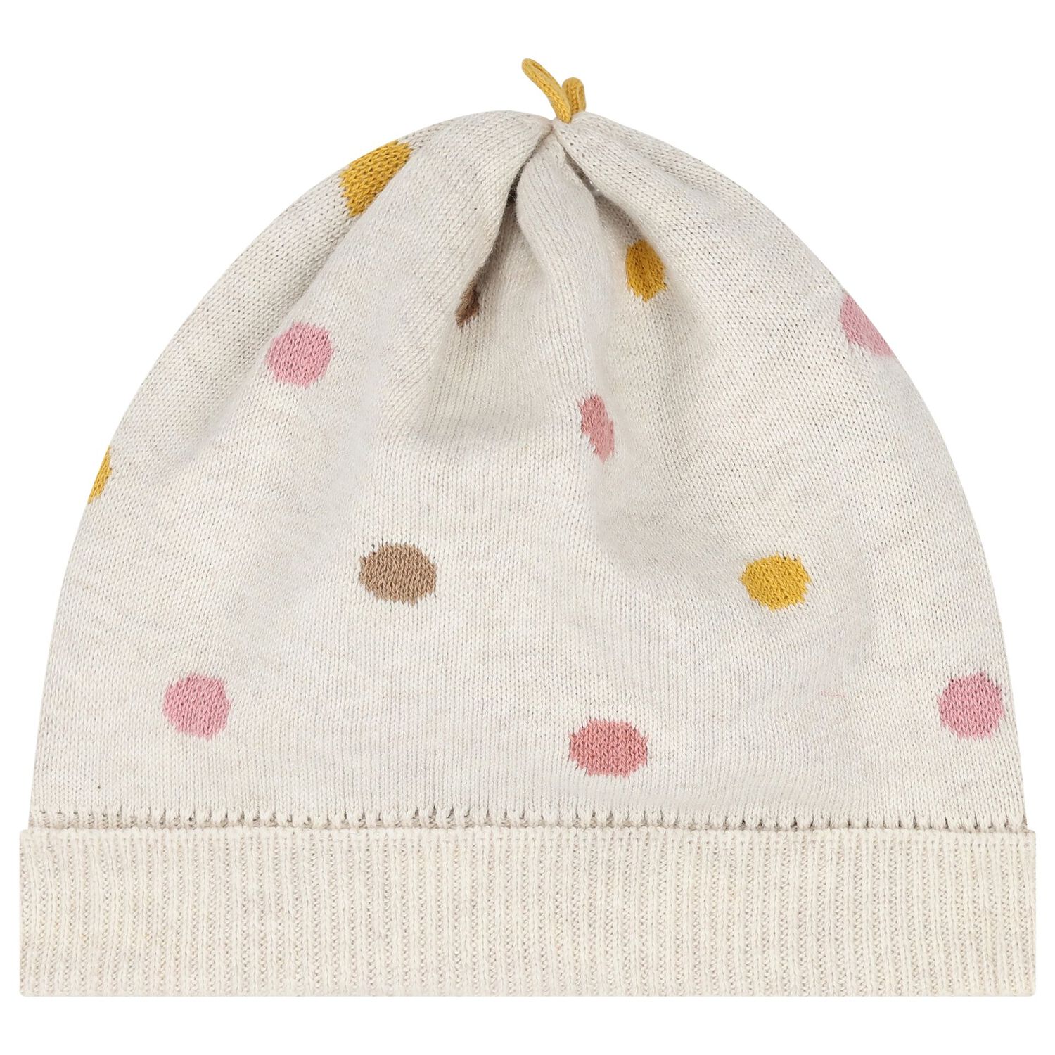 Baby Girls Beige Knitted Dress Set, 1, hi-res