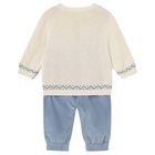 Baby Boys Blue & Ivory Tracksuit, 1, hi-res