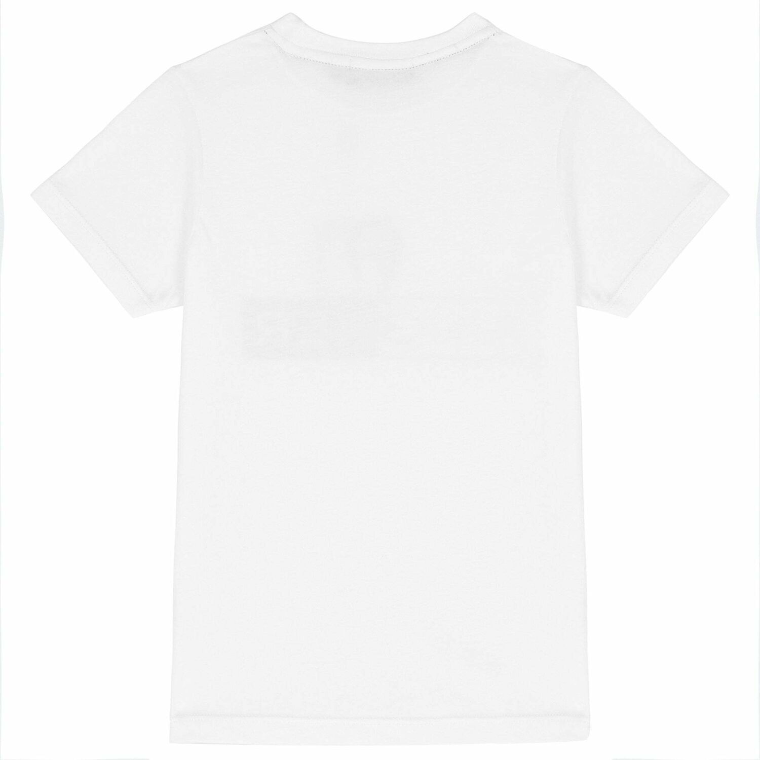 Boys White Logo T-Shirt, 1, hi-res