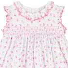 Baby Girls White Tulip Blossoms Dress Set, 1, hi-res
