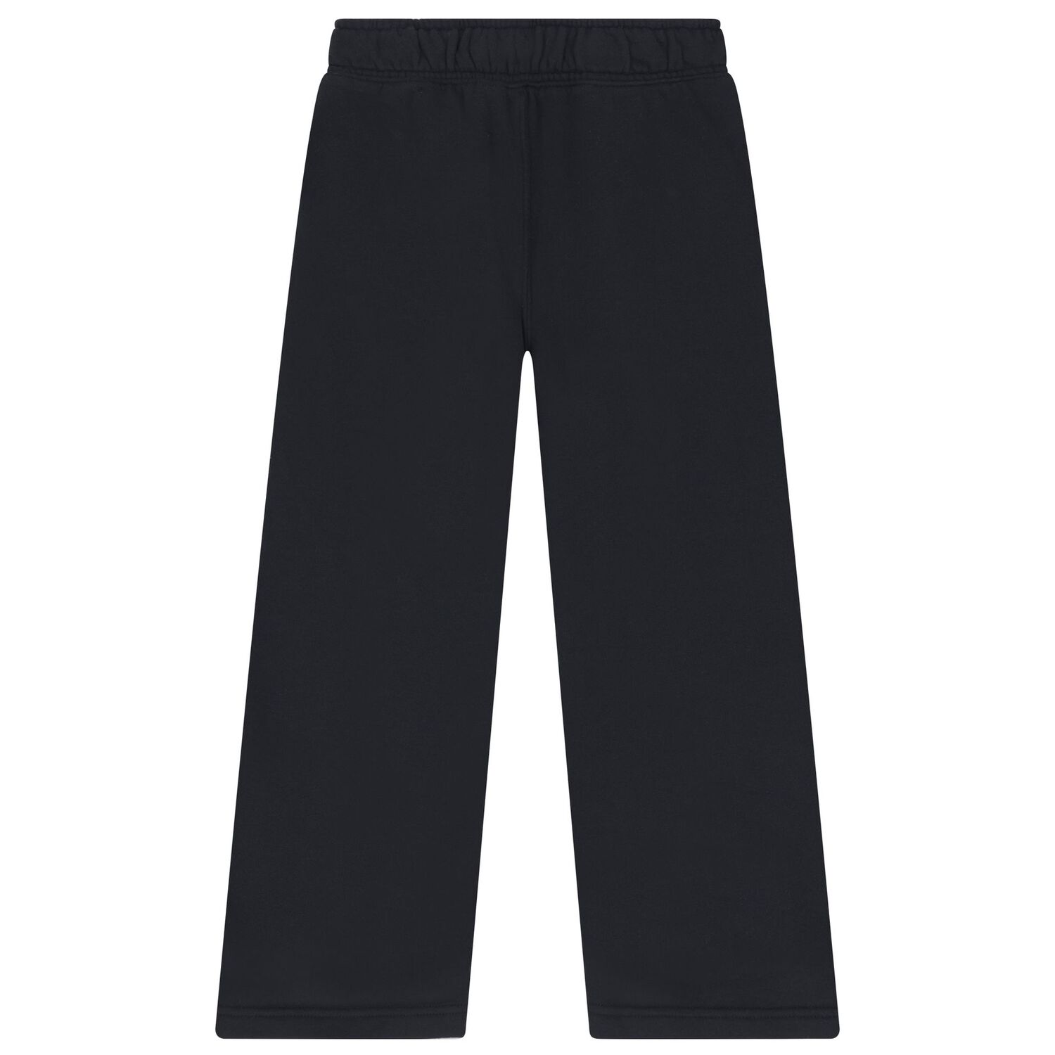Girls Navy Blue Logo Wide Leg Joggers, 1, hi-res