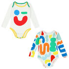 Multi-Coloured Abstract Print Bodysuits ( 2-Pack ), 1, hi-res