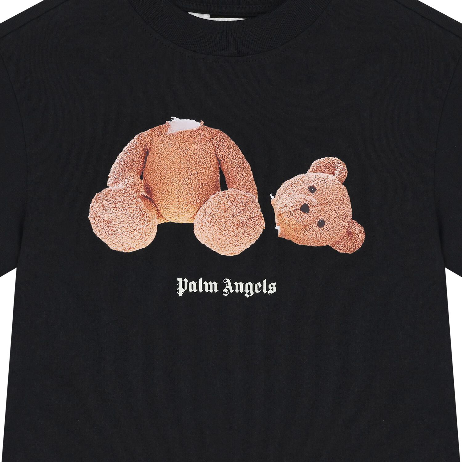 Black Teddy Bear Logo T-Shirt, 7, hi-res