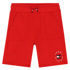 Boys Red Logo Shorts, 2, hi-res