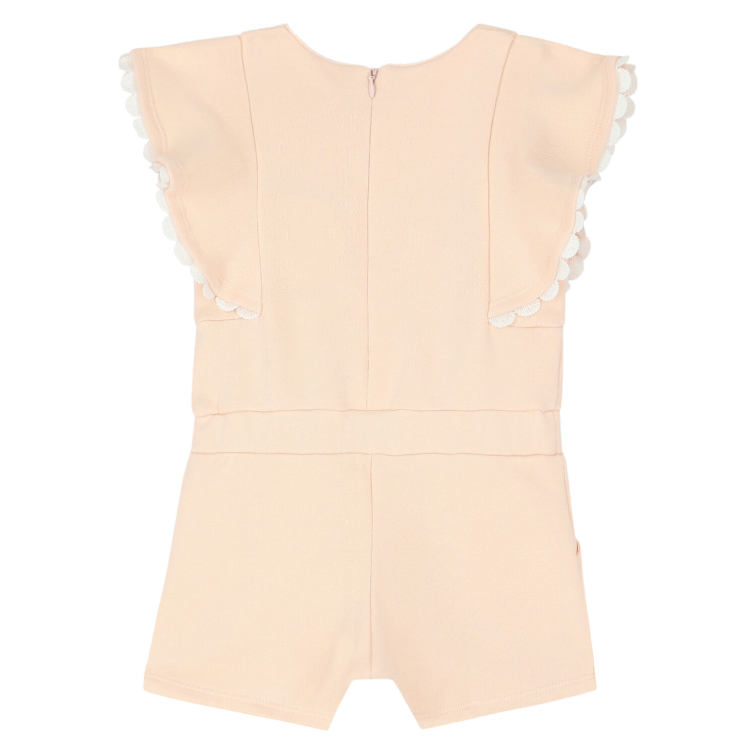 Younger Girls Pink Logo Playsuit, 1, hi-res
