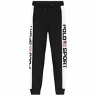 Older Boys Black & White Logo Joggers, 1, hi-res