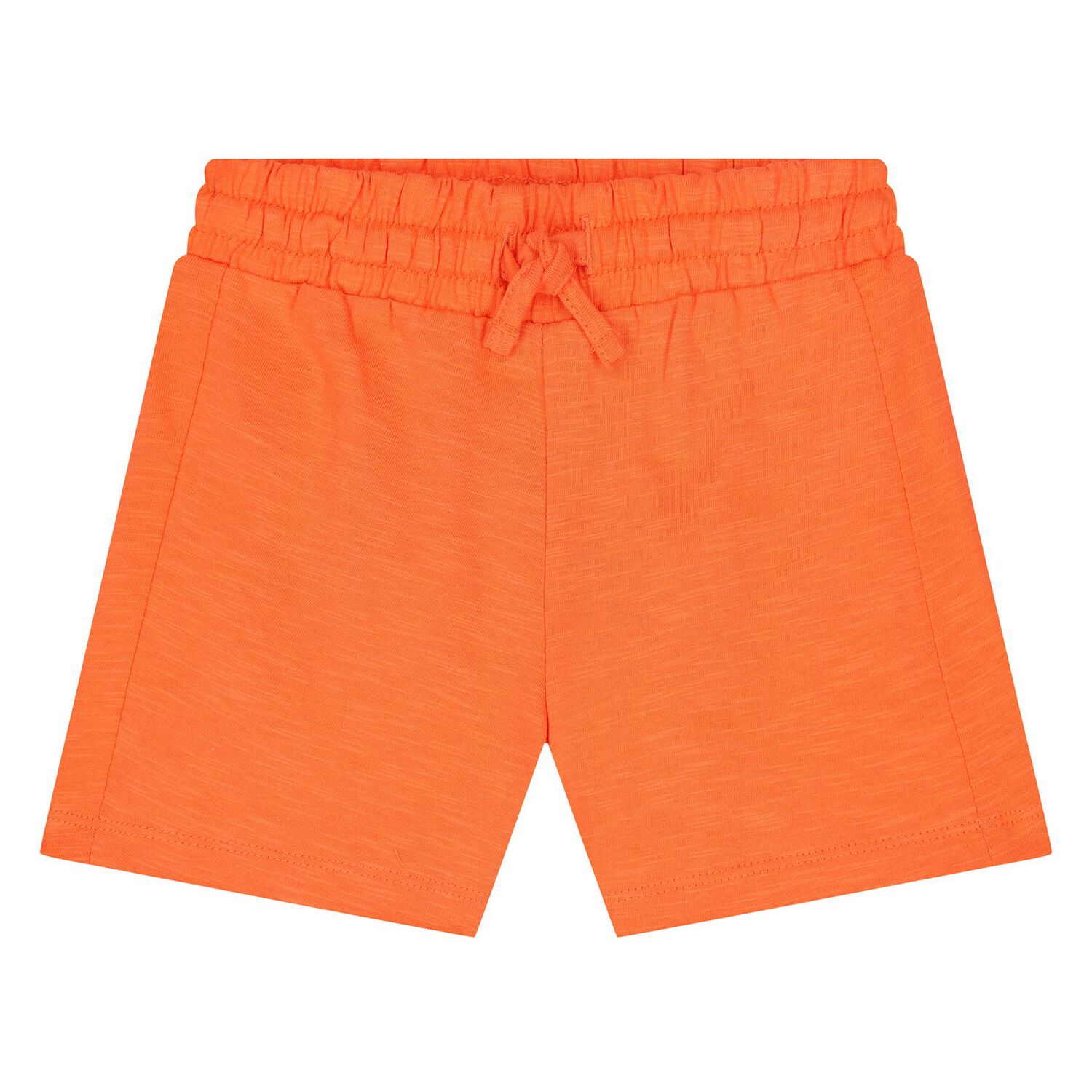 Younger Boys White & Orange Shorts Set, 1, hi-res