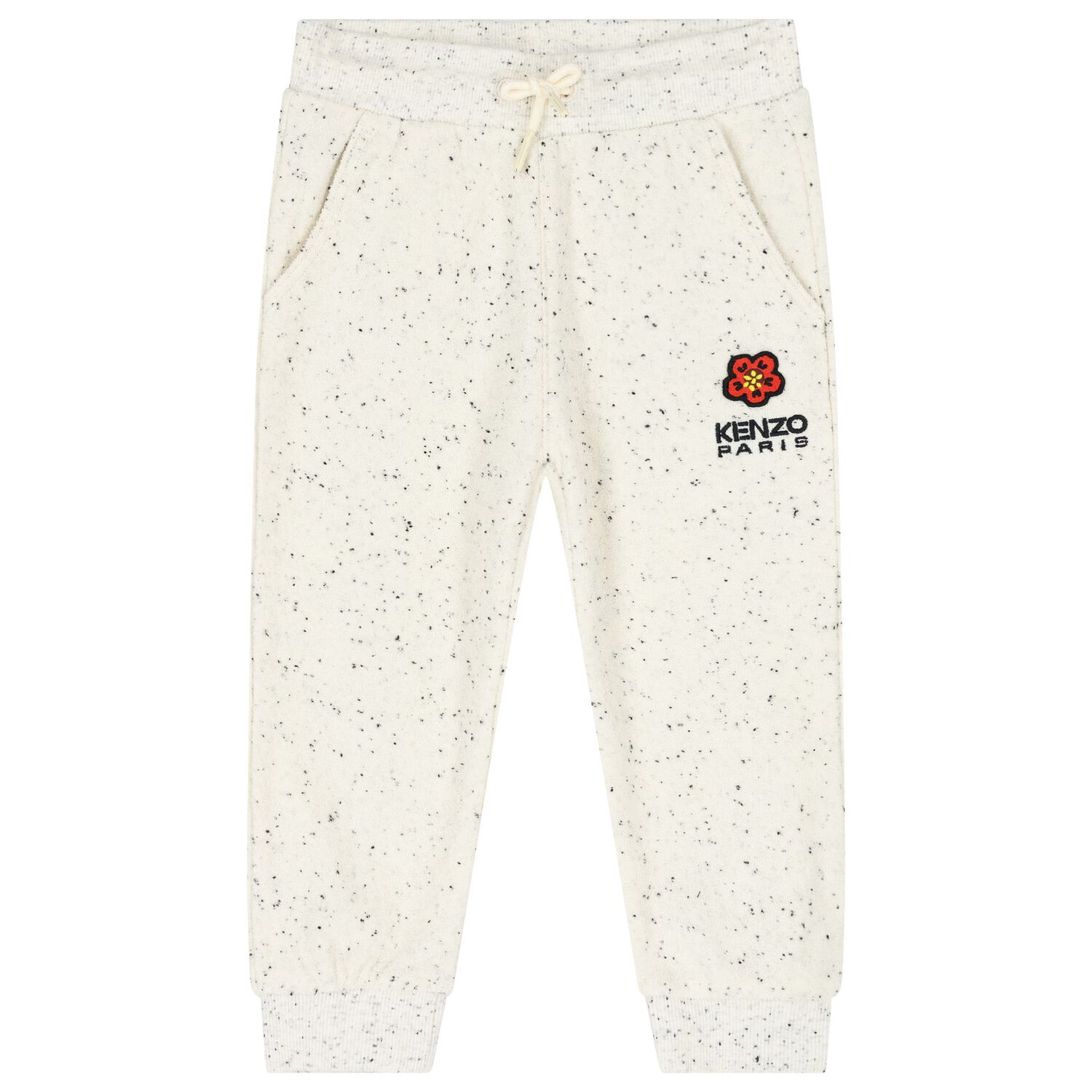 Younger Girls Ivory Flower Logo Tracksuit, 1, hi-res image number null