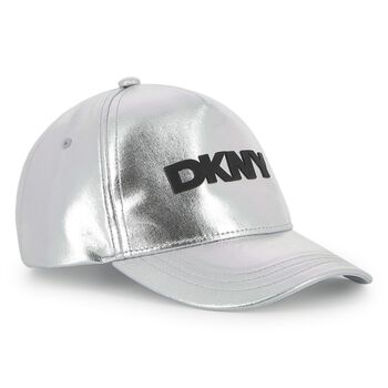 Girls Mini Me Silver Logo Cap