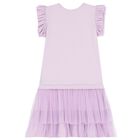 Girls Lilac Embellished Dress, 1, hi-res