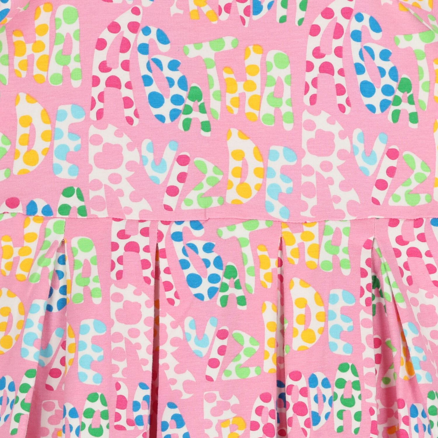 Girls Pink Logo Dress, 1, hi-res