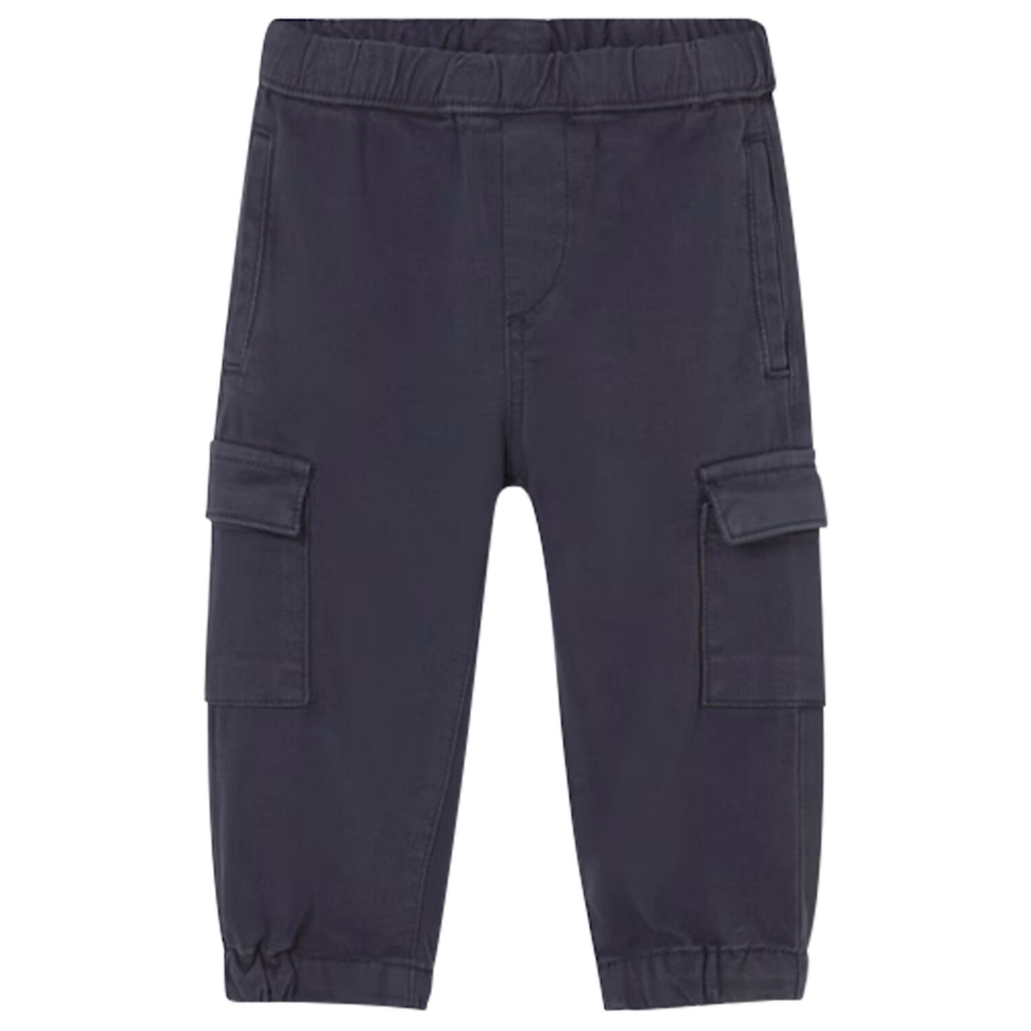 Younger Boys Navy Blue Cargo Joggers, 1, hi-res