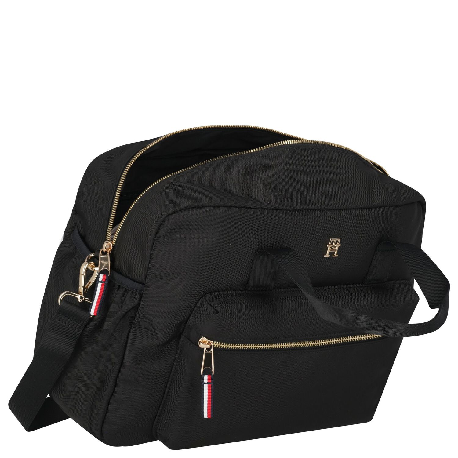 Black Logo Baby Changing Bag ( 37cm ), 2, hi-res