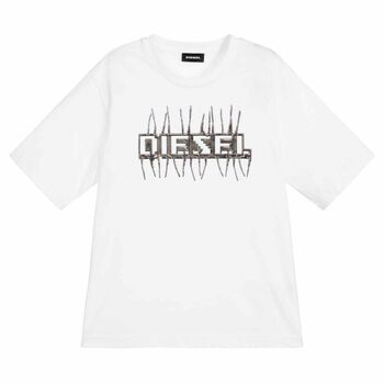 Boys White Logo T-Shirt