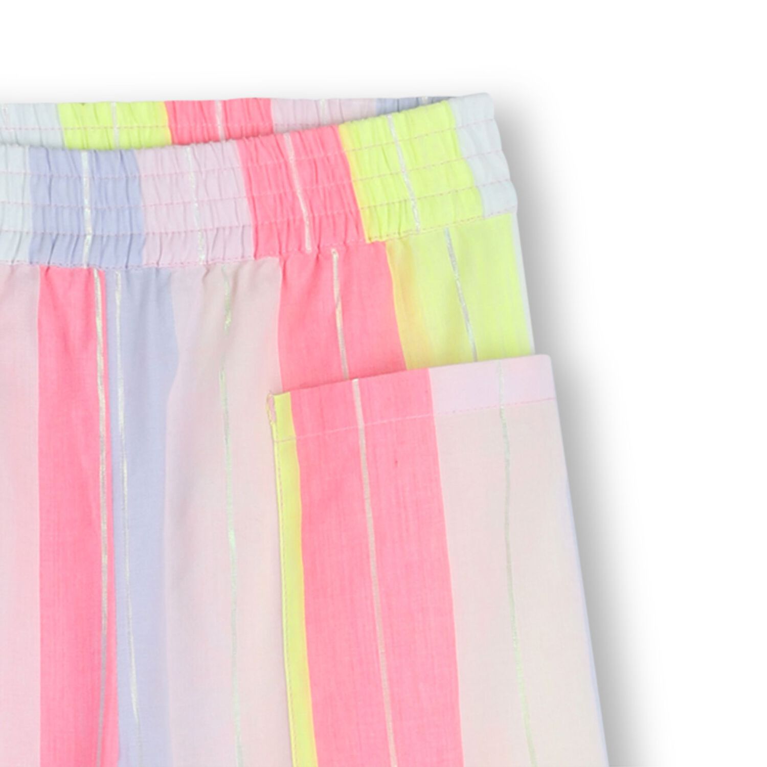 Girls Multi-Coloured Stripes Trousers, 1, hi-res