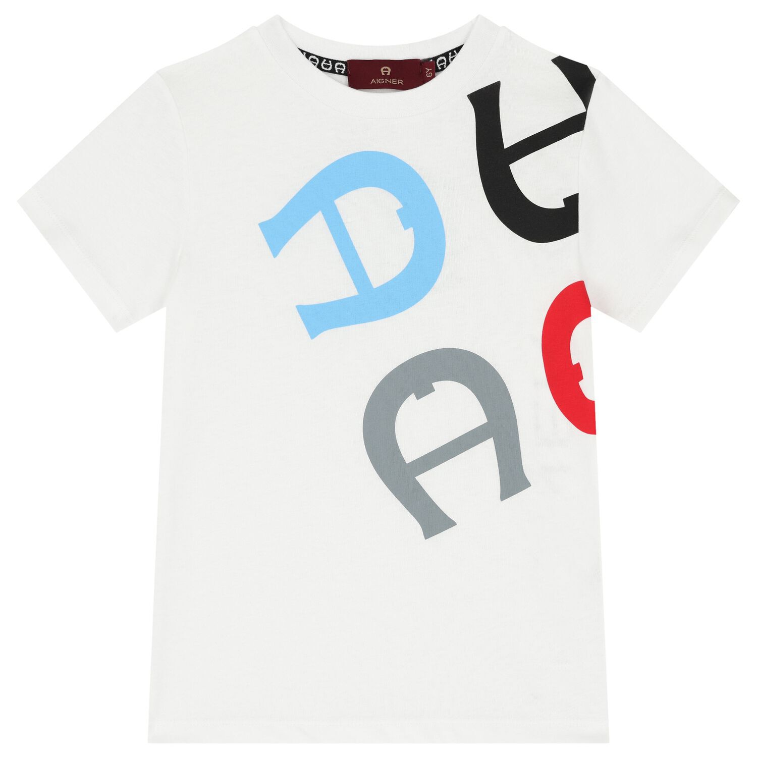 Boys White Logo T-Shirt, 1, hi-res image number null