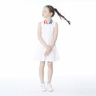 Girls White Logo Dress, 1, hi-res