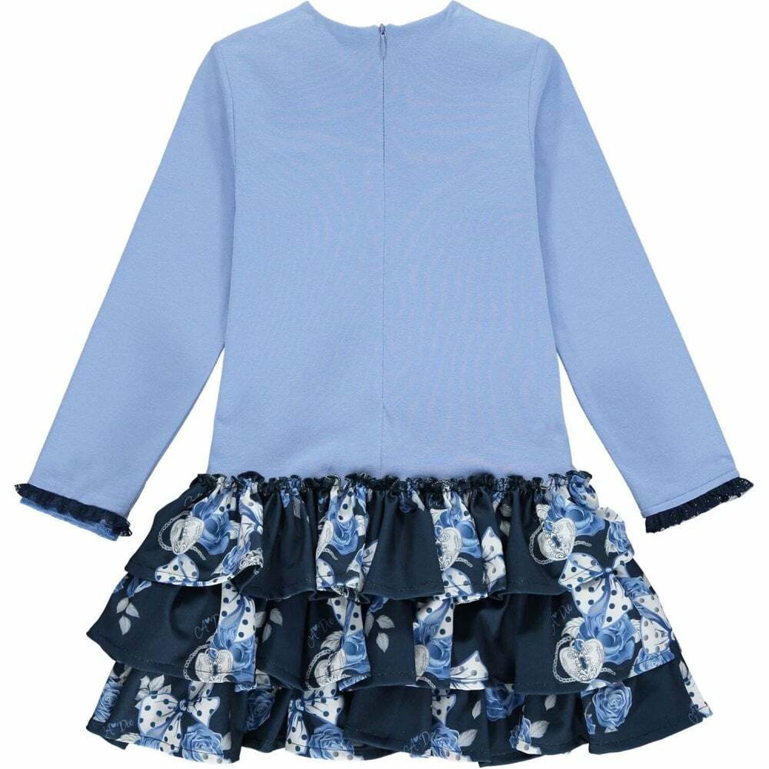 Girls Navy & Blue Dress, 1, hi-res