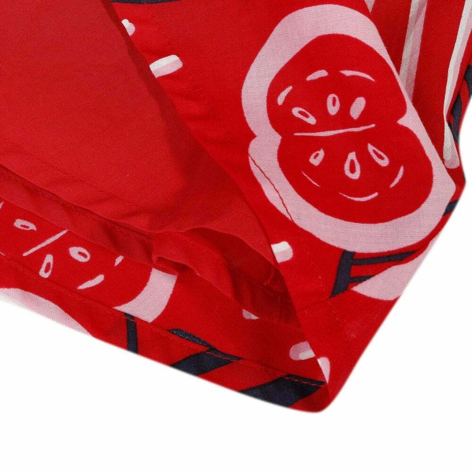 Girls Red Printed Dress, 1, hi-res