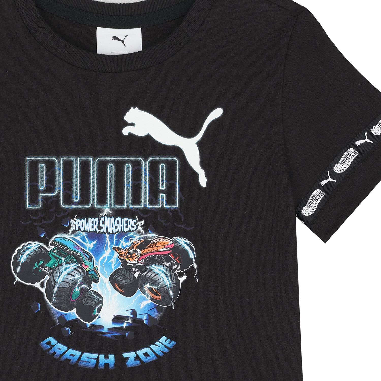 Boys Black Hot Wheels Graphic T-Shirt, 1, hi-res