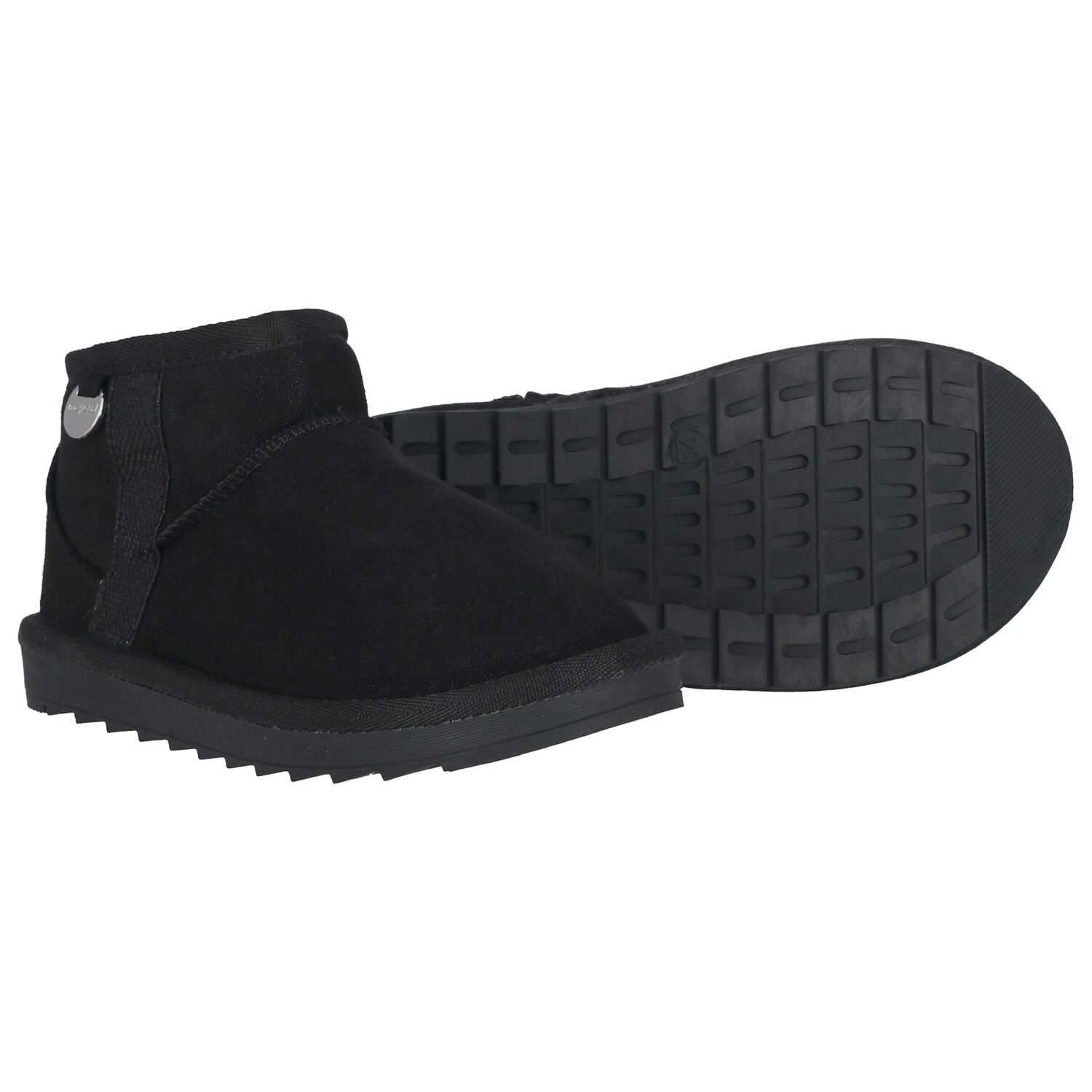 Girls Black Faux Suede Boots, 1, hi-res image number null