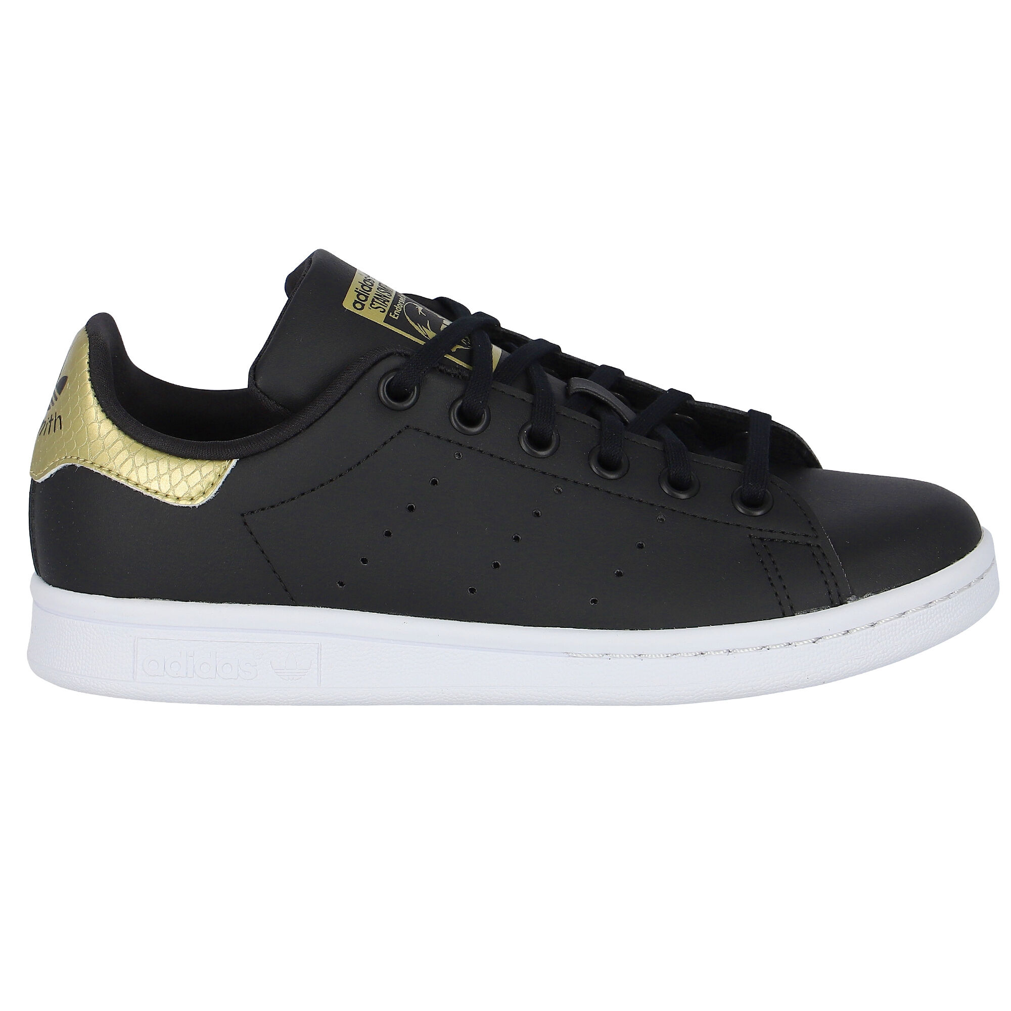 Stan smith noir gold on sale