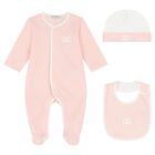 Baby Girls Pink Babygrow Gift Set, 1, hi-res