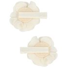 Girls Ivory Flower Hairclips ( 2 Pack ), 4, hi-res