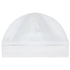 Baby Boys White Logo Hat, 1, hi-res
