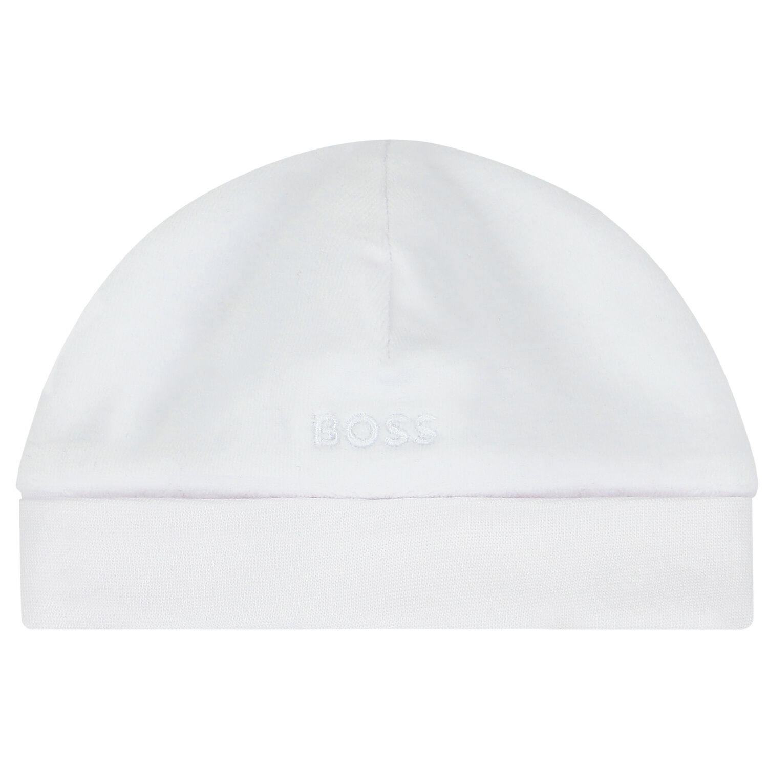 Baby Boys White Logo Hat, 1, hi-res