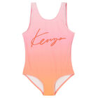 Girls Pink Logo Swimsuit, 1, hi-res