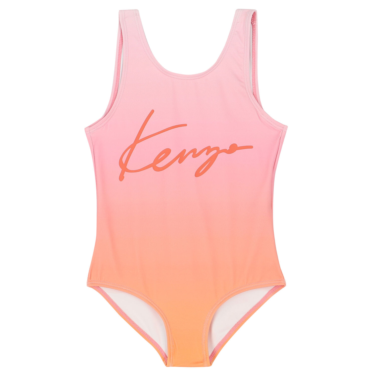 Girls Pink Logo Swimsuit, 1, hi-res