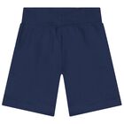 Boys Navy Blue Logo Short, 4, hi-res