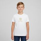 Boys White and Gold T-Shirt, 1, hi-res
