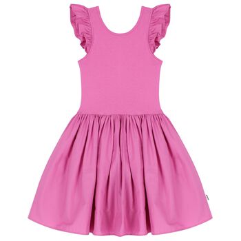 Girls Purple Ruffle Cloudia Dress