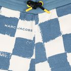 Boys Blue & White Checkerboard Shorts, 1, hi-res