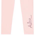 Girls Pink Logo Faux fur Leggings Set, 1, hi-res