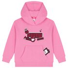 Girls Pink Hello Kitty Hooded Top, 1, hi-res