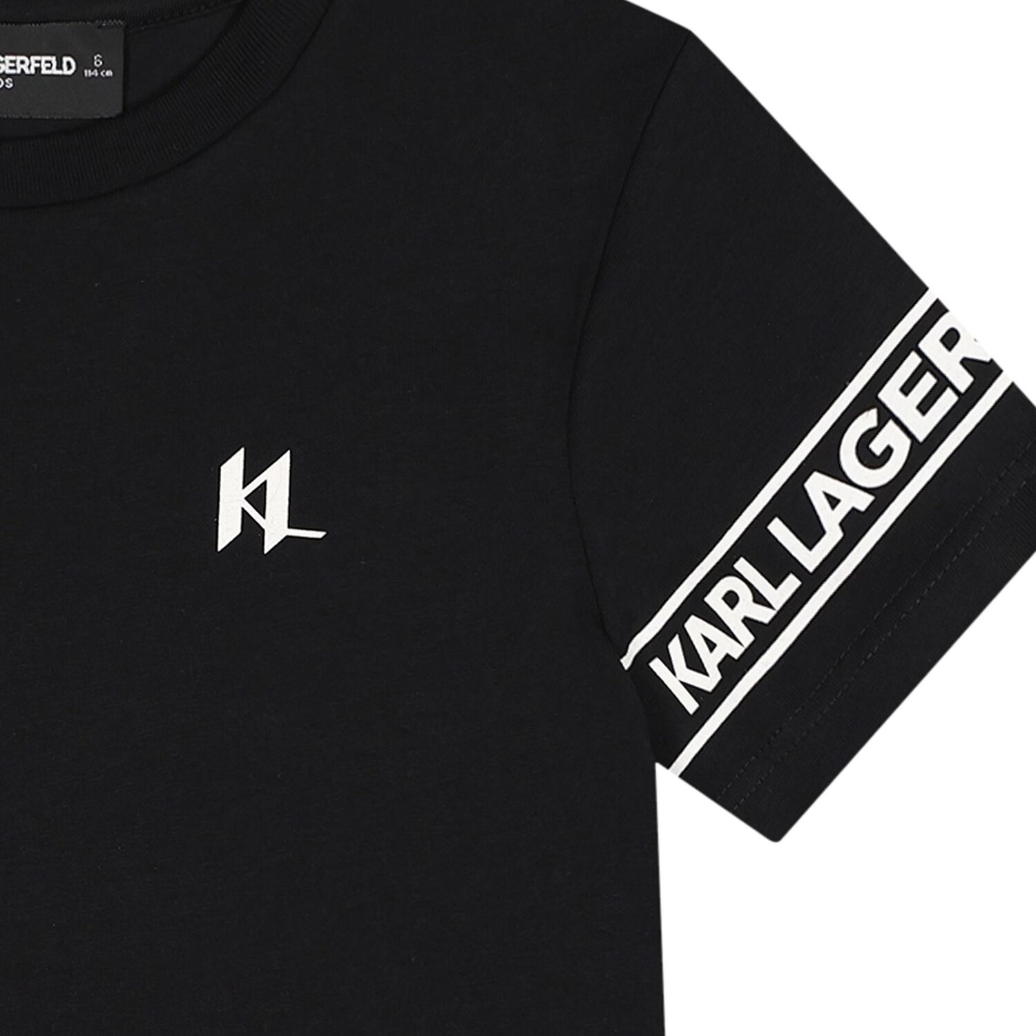Boys Mini Me Black Logo T-Shirt, 2, hi-res