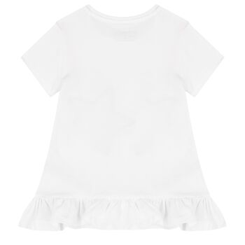 Girls White Star Bag T-Shirt