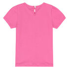 Girls Pink & White Floral Shorts Set, 1, hi-res