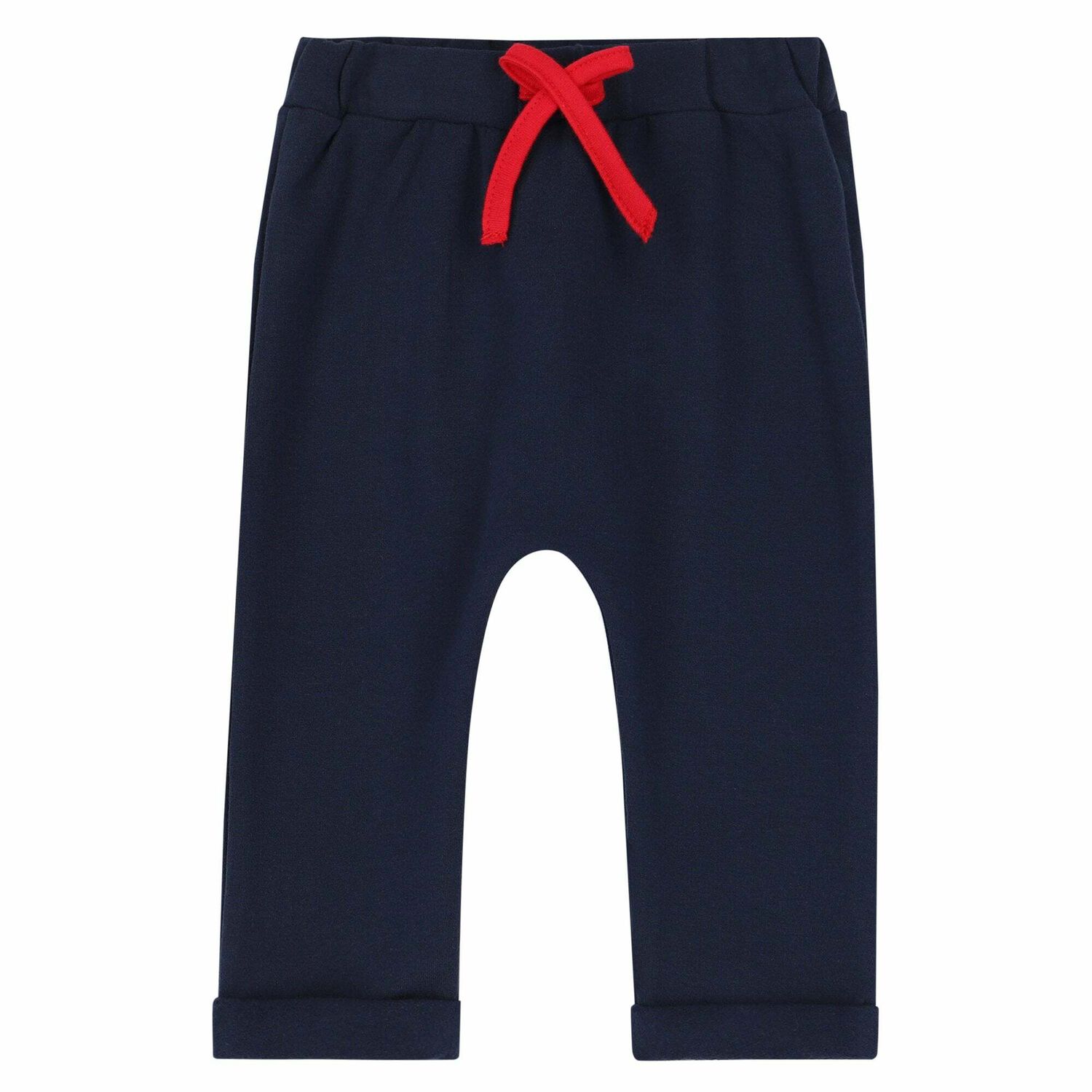 Younger Boys Ivory Top & Blue Trousers Set, 1, hi-res