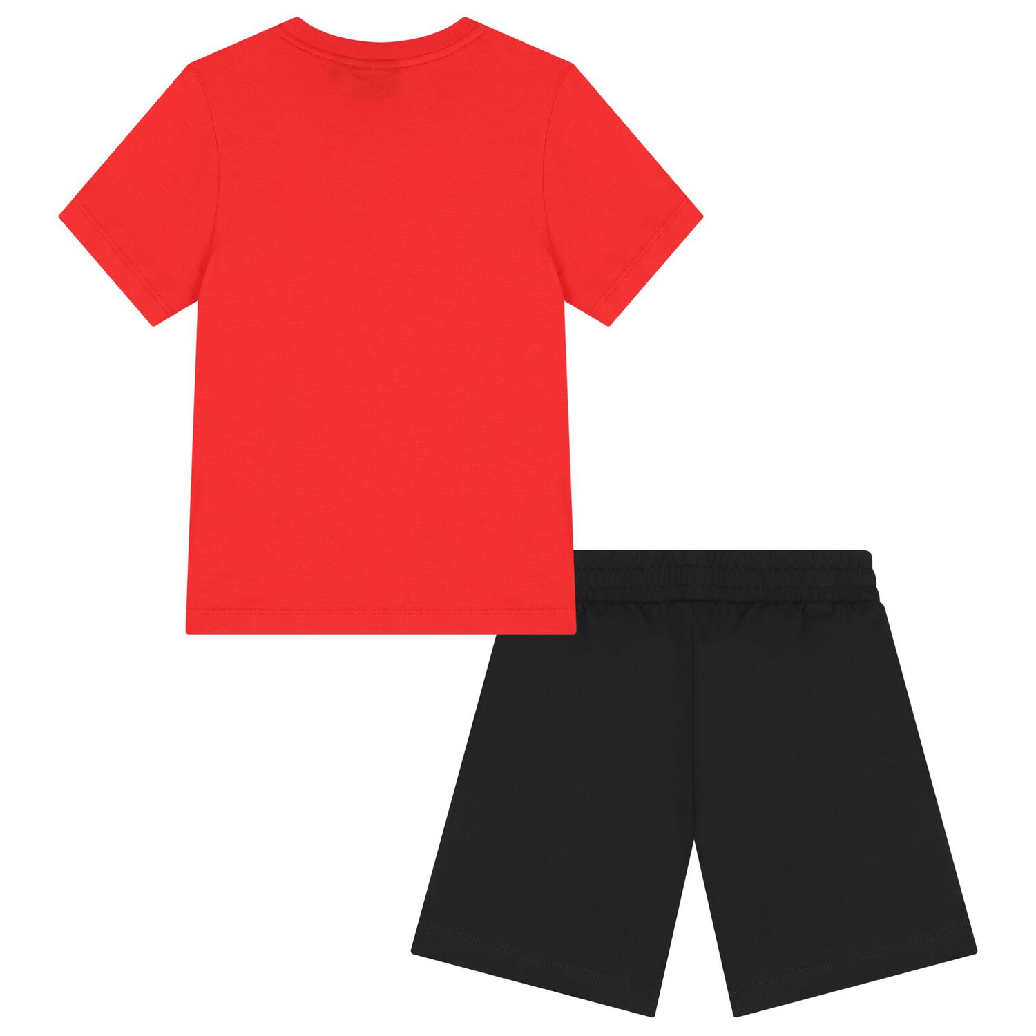 Boys Red & Black Logo Shorts Set, 2, hi-res