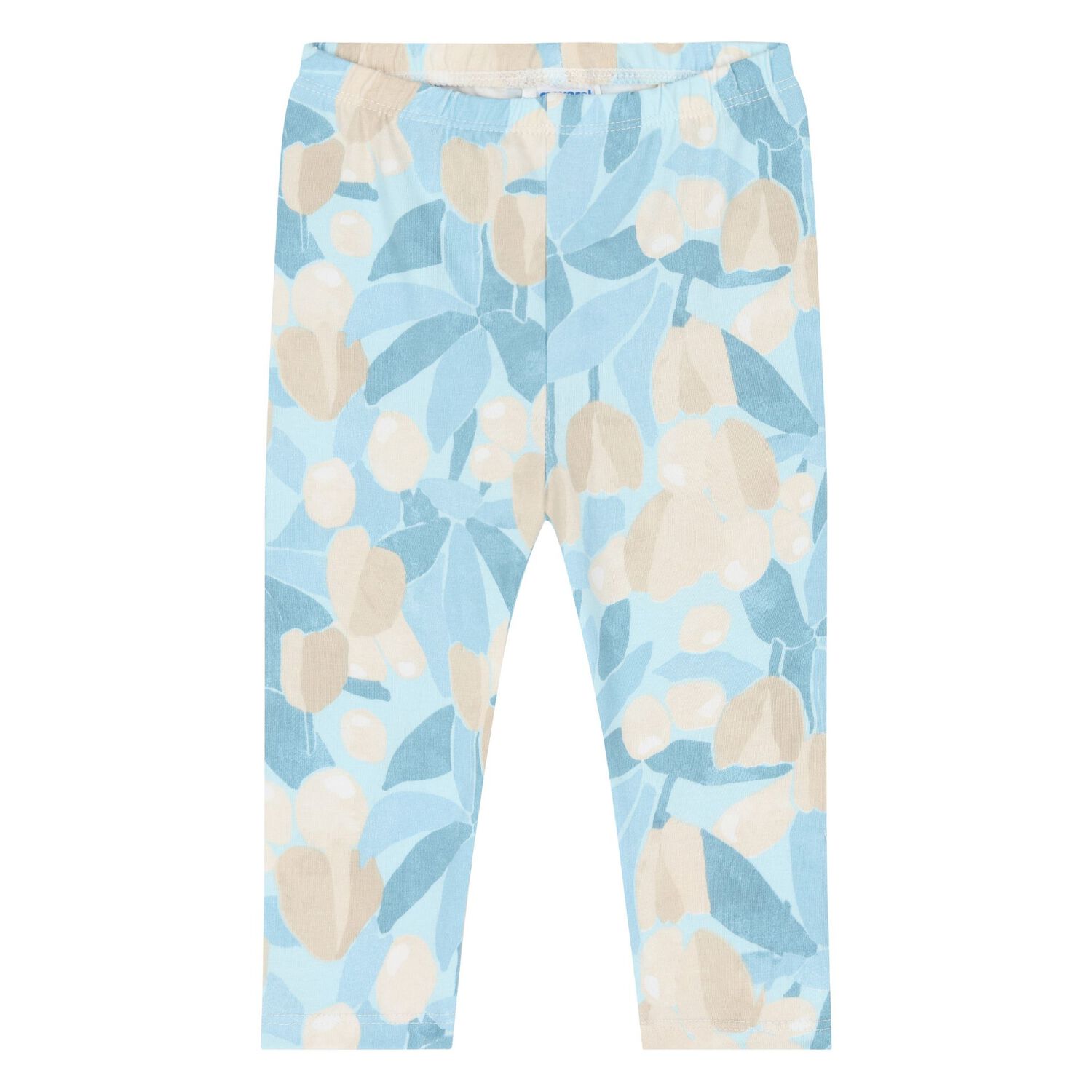 Younger Girls Ivory & Blue Leggings Set, 1, hi-res