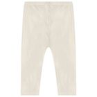 Younger Girls Ivory & Gold Leggings Set, 1, hi-res