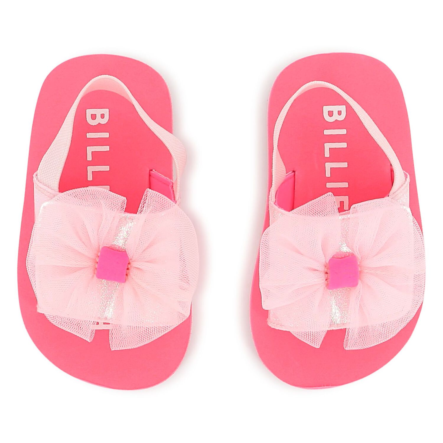 Girls Pink Flower Sandals, 1, hi-res