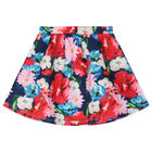Girls Multi-Coloured Floral Skirt, 1, hi-res