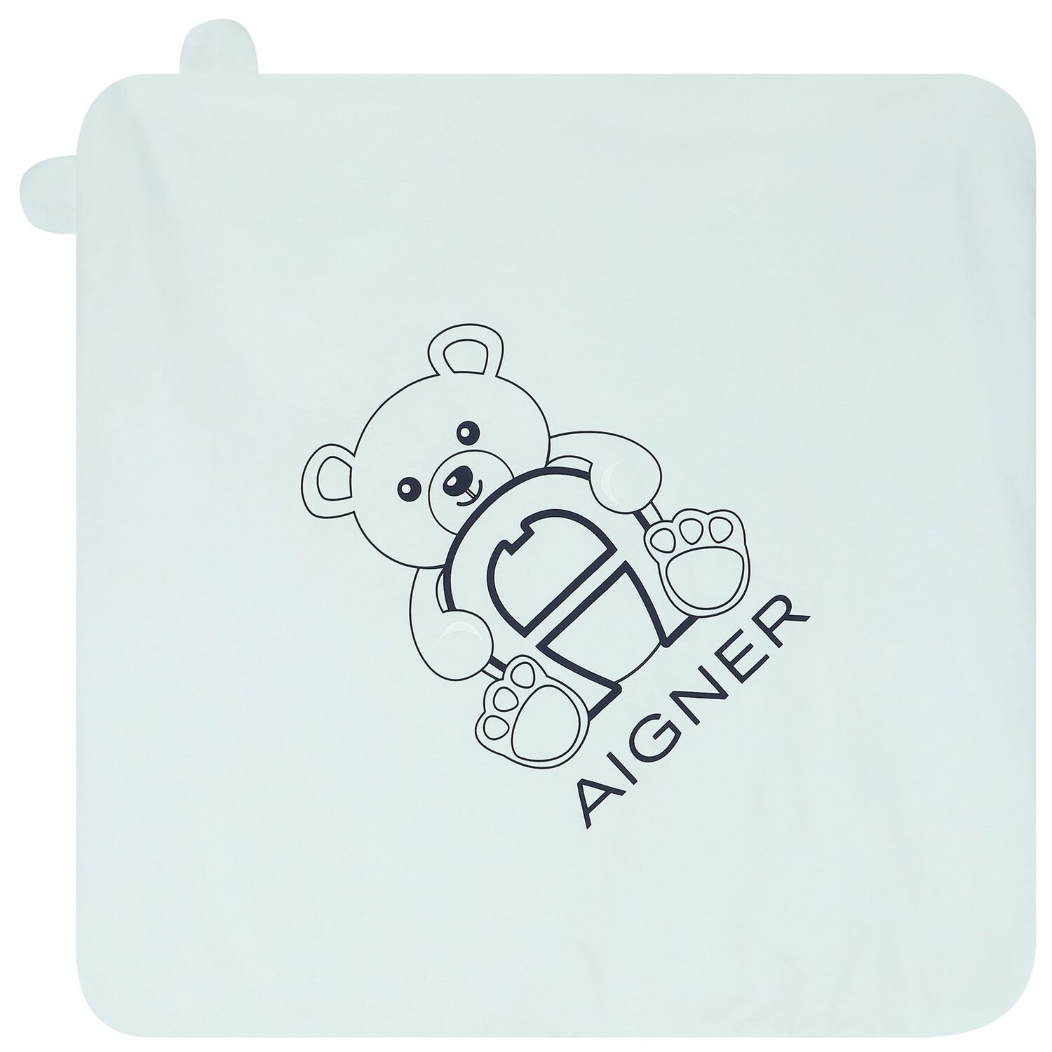 Baby Boys White & Blue Logo Babygrow Set, 1, hi-res