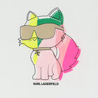 Girls White Choupette T-Shirt, 1, hi-res