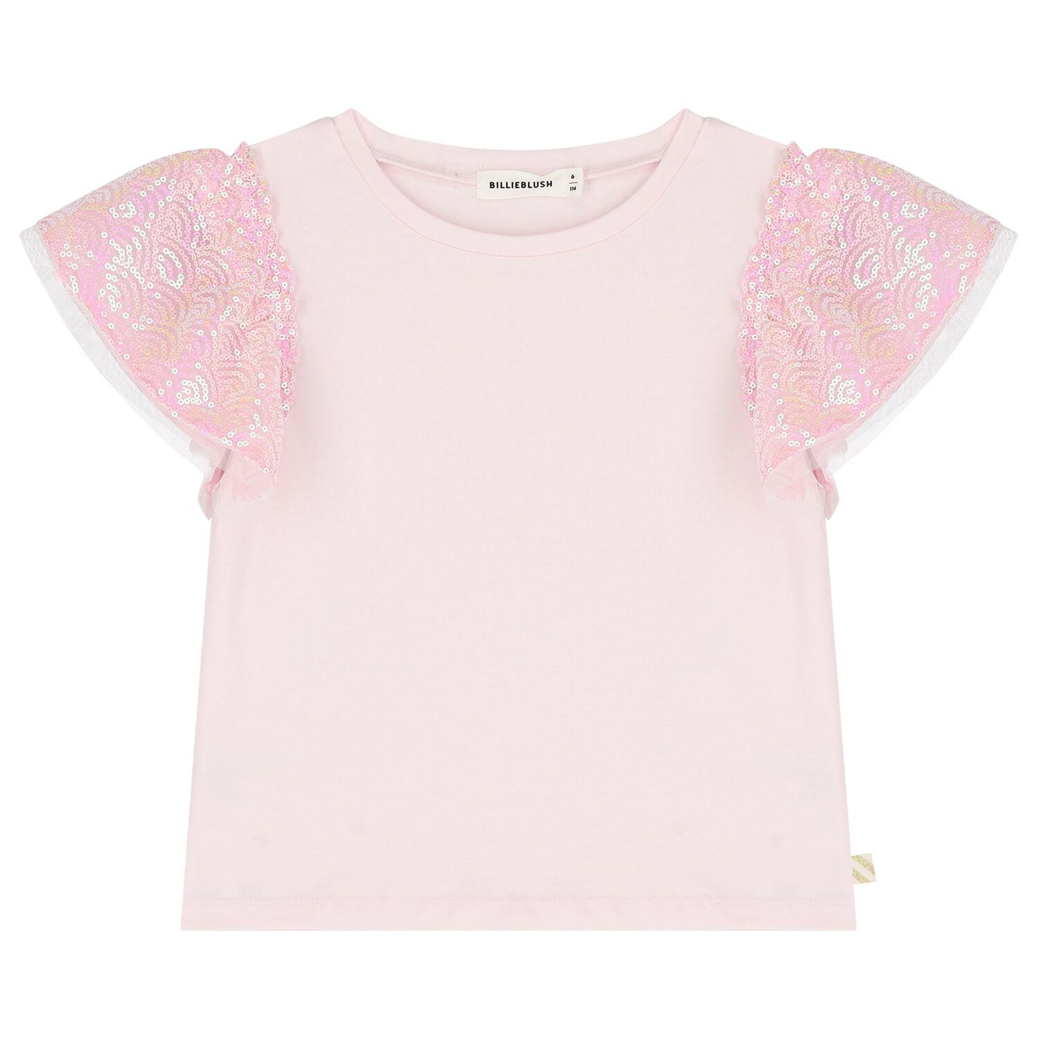 Girls Pink Embellished T-Shirt, 1, hi-res